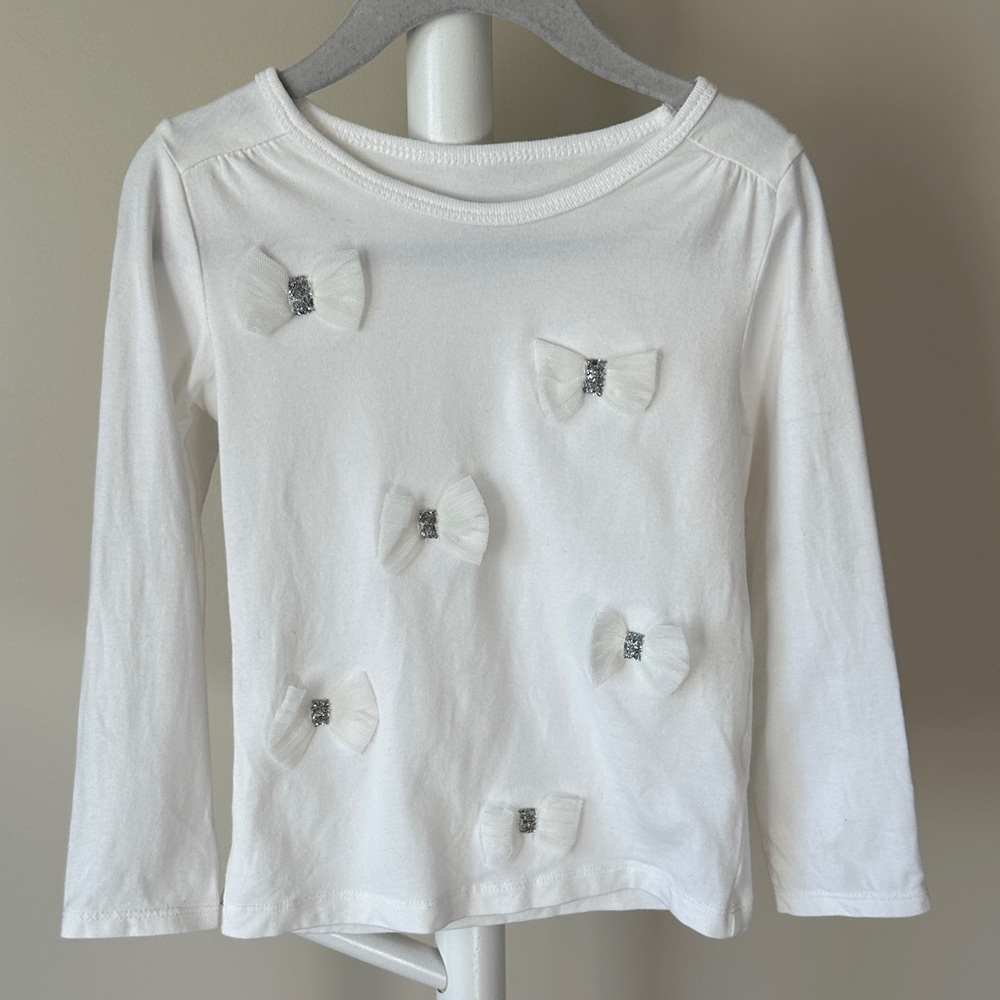 Carter’s Bow Detail Long Sleeve Shirt 3T